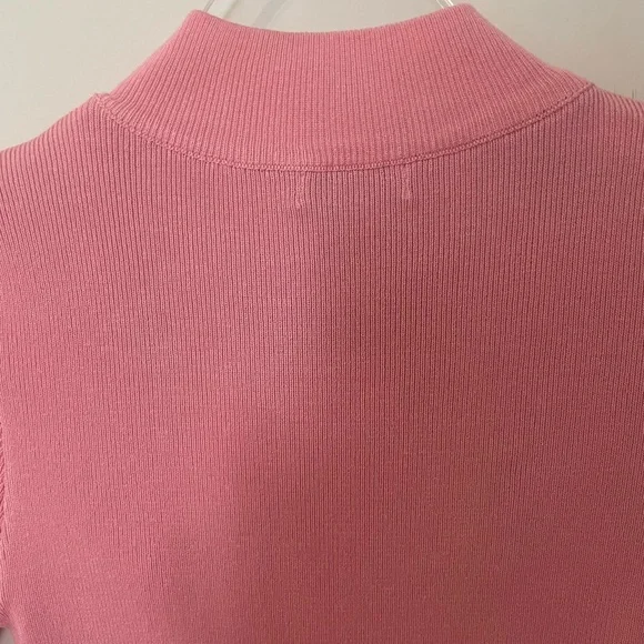 Fashion Nova Barbie Pink Knit Dress Mock Neck - Picture 5 of 11